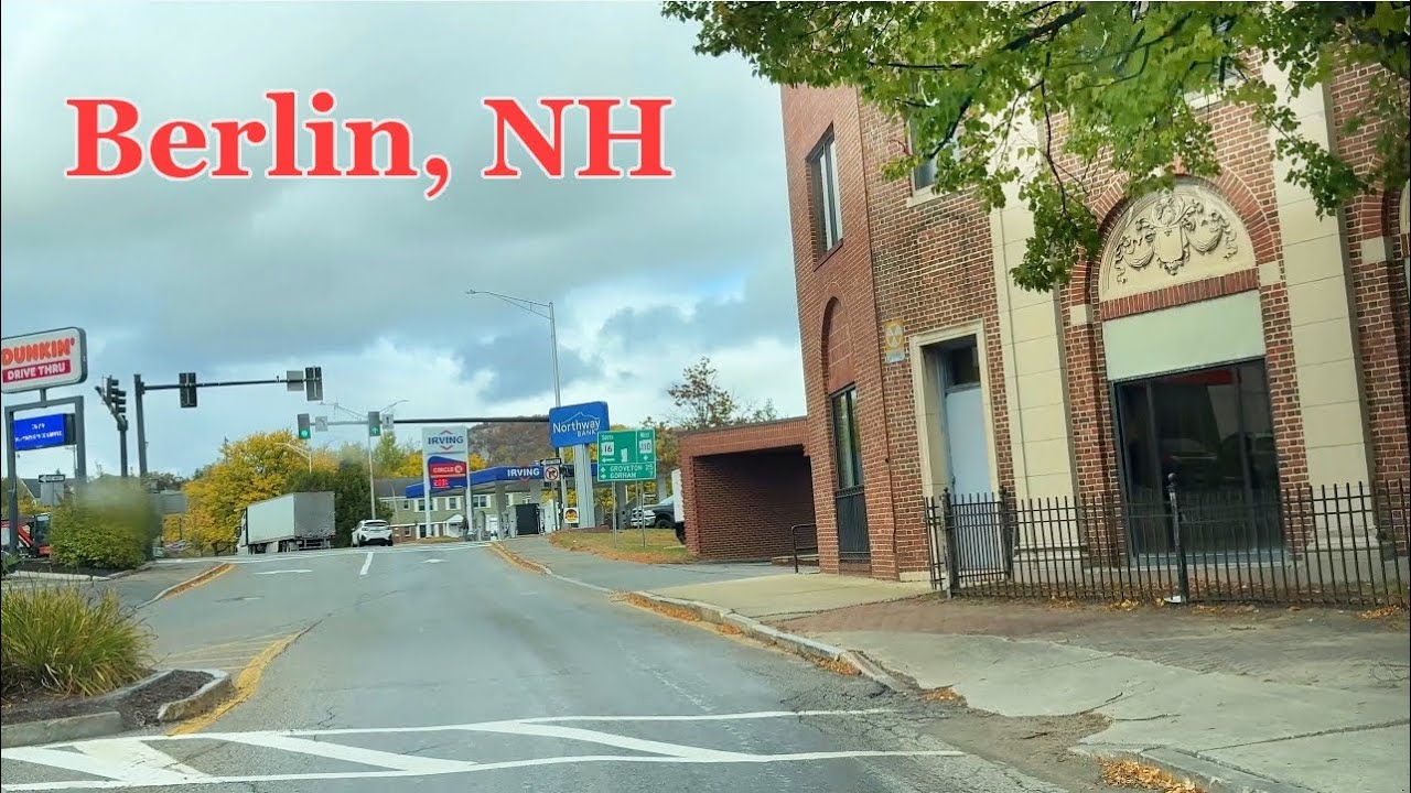 Driving BERLIN - Northernmost City in New Hampshire USA 4K drive