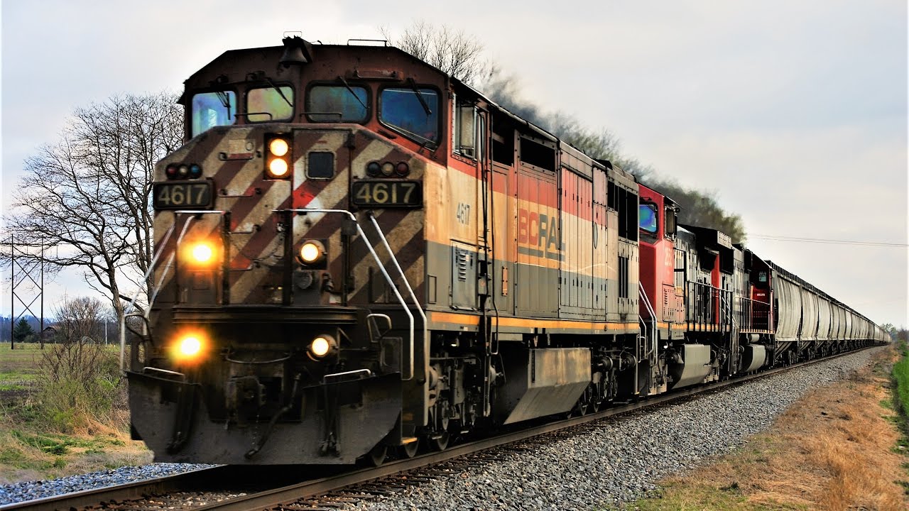 HD: March 2017 Trains w/BNSF, BCOL, IC, CN, NS, CEFX, New Tier 4's, & More