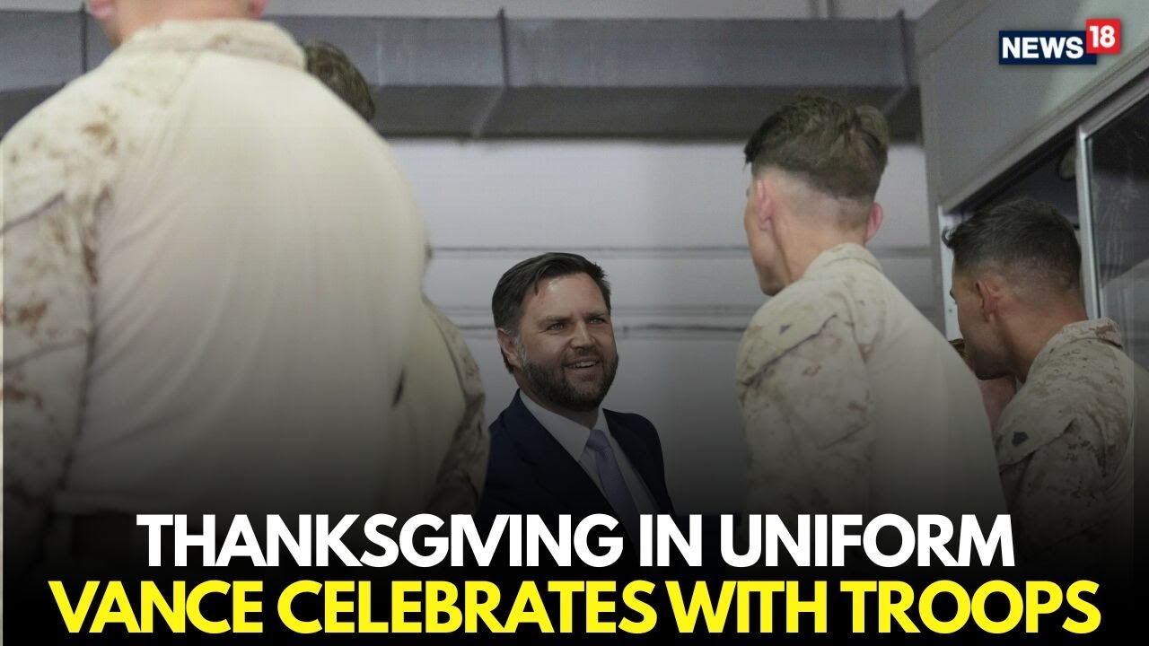 Thanksgiving 2025 LIVE | VP JD Vance Shares Meal With Soldiers at Fort Campbell | US News | N18G