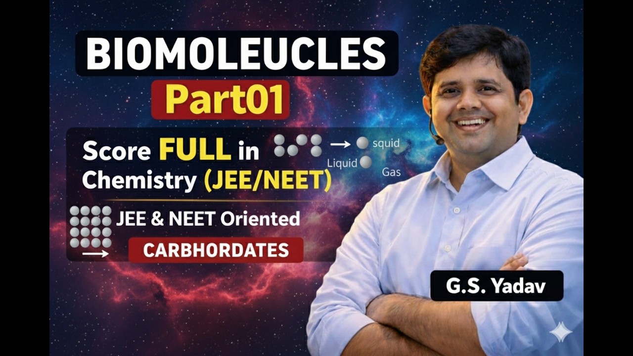 Bio molecules -01|| Carbohydrates | Classification | Monosaccharides || Disaccharides || Oligo | PYQ