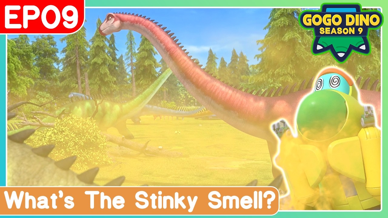 📺 GOGODINOS9 What’s The Stinky Smell? 🤢 | Dinosaurs Cartoon | Superhero Adventure | S8 EP09