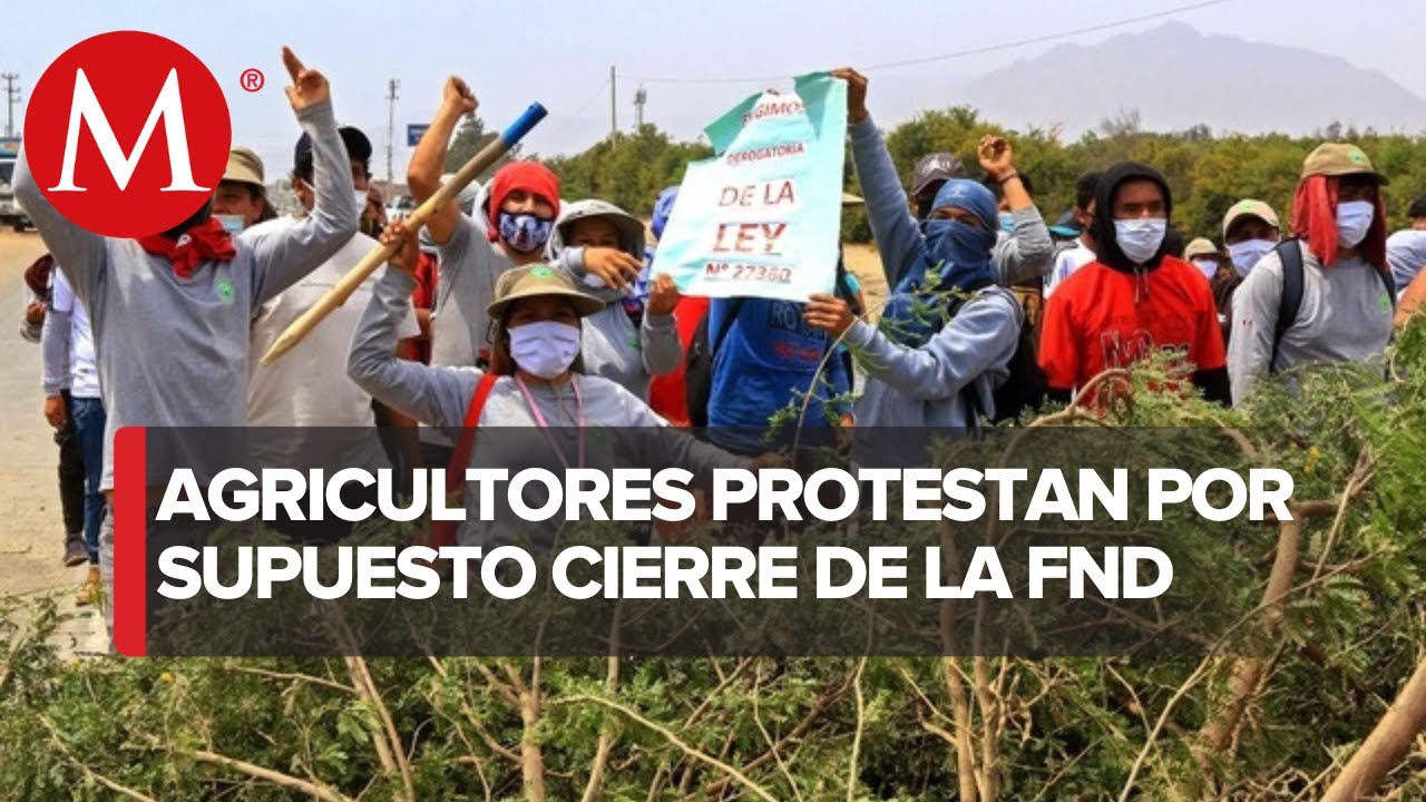 Productores agr&iacute;colas protestan contra Financiera Nacional de Desarrollo