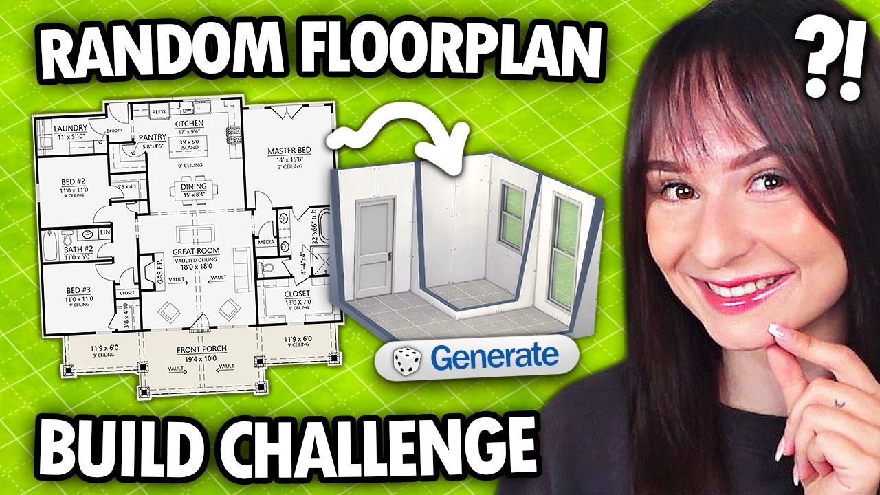 Can I build a house from a REAL FLOORPLAN challenge in The Sims 4?