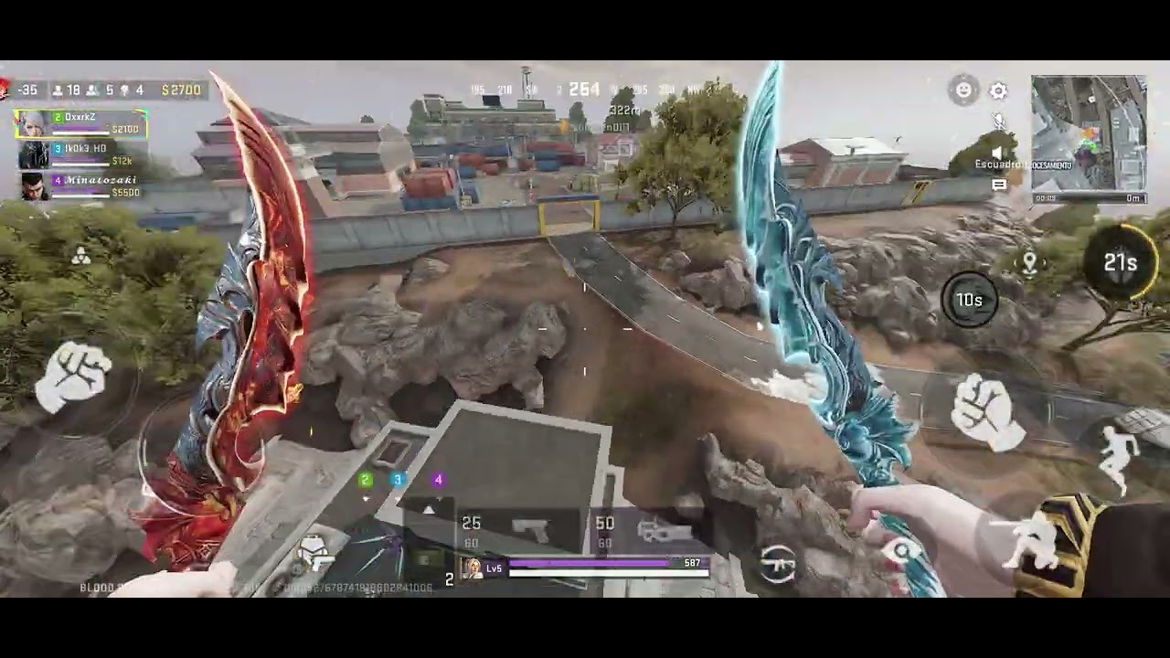 Asi es jugar blood strike a maxima calidad en iphone 16pro