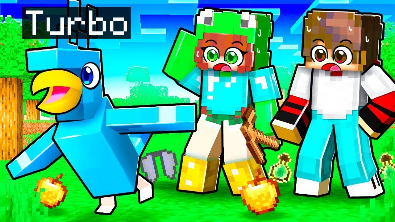 Fingi ser UM PÁSSARO e ZEREI O MINECRAFT!
