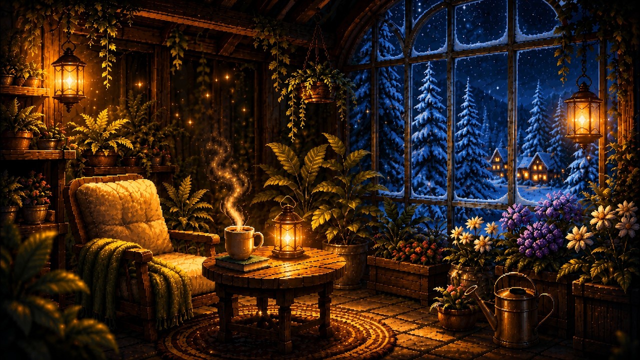 Secret Winter Greenhouse | Cozy Chiptune for Relaxing & Studying