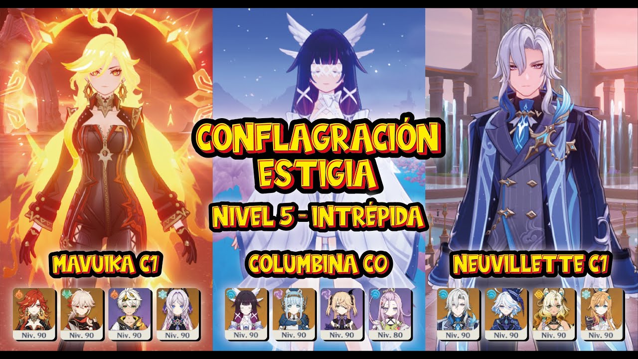 Conflagración Estigia - Nivel 5 Intrépida / Nuevo Endgame 6.3 / Genshin Impact