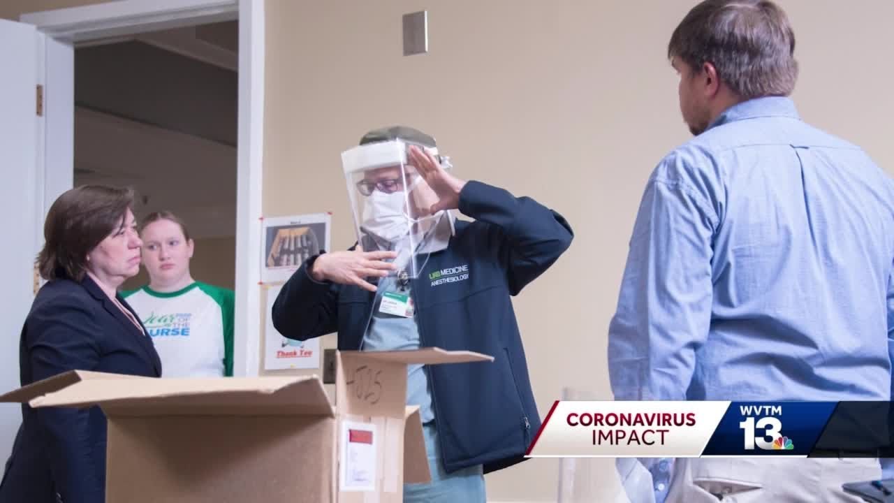 UAB engineers make thousands of face shields for doctors, nurses on the COVID-19 frontlines