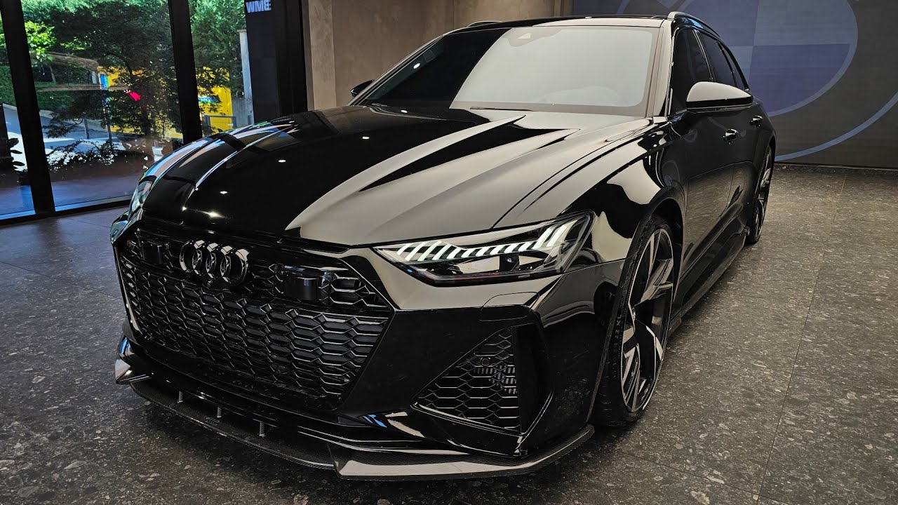 Black Monster | 2025 Audi RS6 Performance 4.0 TFSI Quattro + Sound | 4K