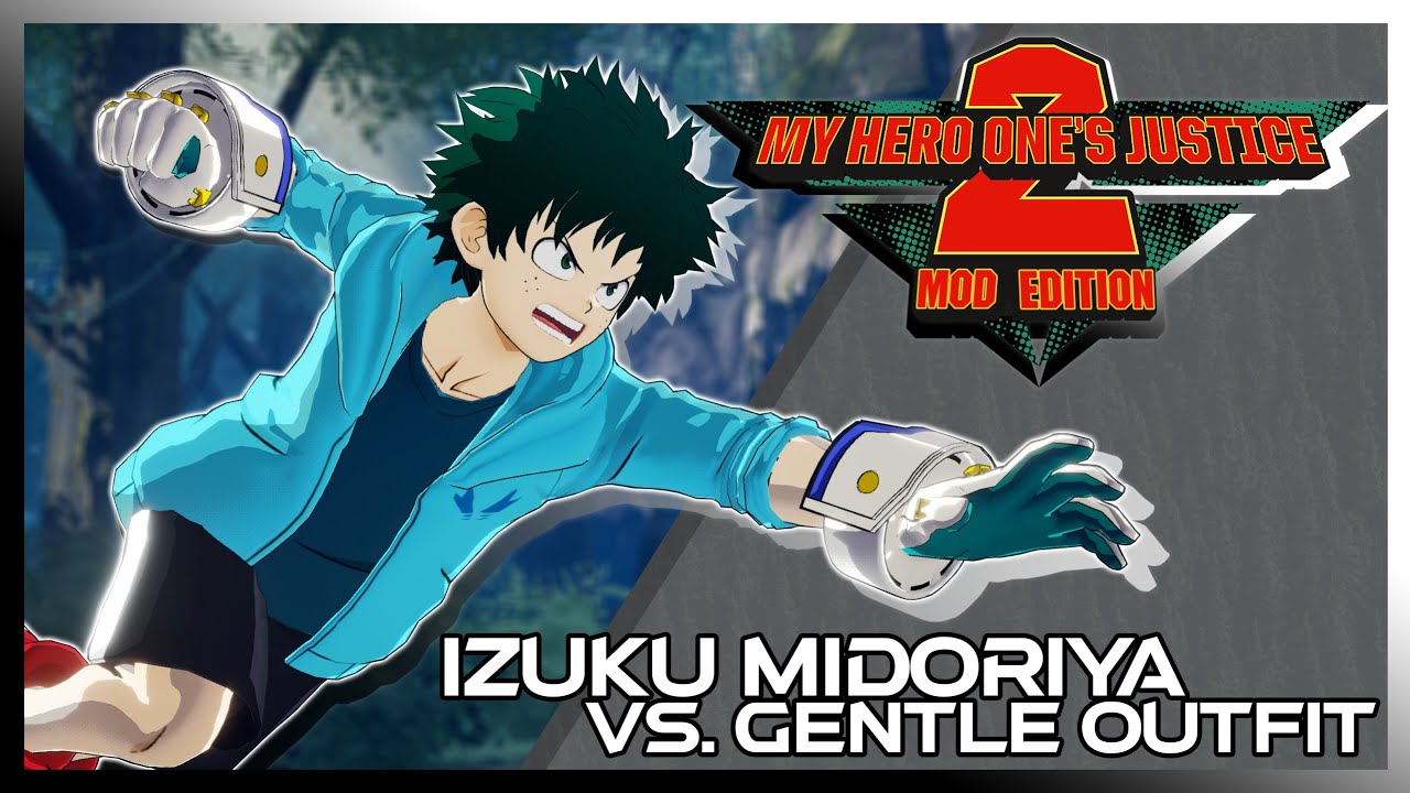 Izuku Midoriya Vs Gentle Outfit | My Hero One's Justice 2 Mod