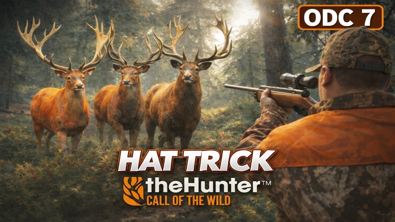 HAT TRICK Z Jeleniami Szlachetnymi W The Hunter Call of The Wild ODC 7