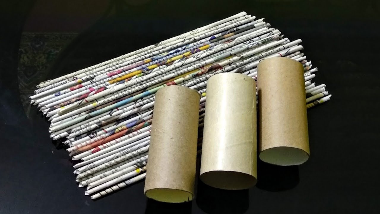 Best out of waste/DIY Newspaper craft