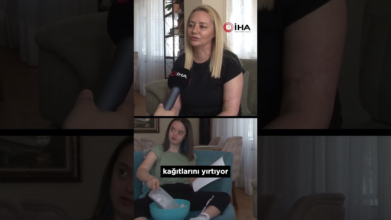 Kağıt yırtmak Down sendromlu genç kızın terapisi oldu