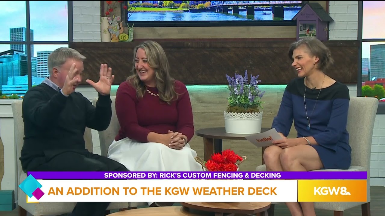 Hello Rose City & Rick’s Custom Fencing & Decking -- Introducing the KGW Weather Deck WeatherShield
