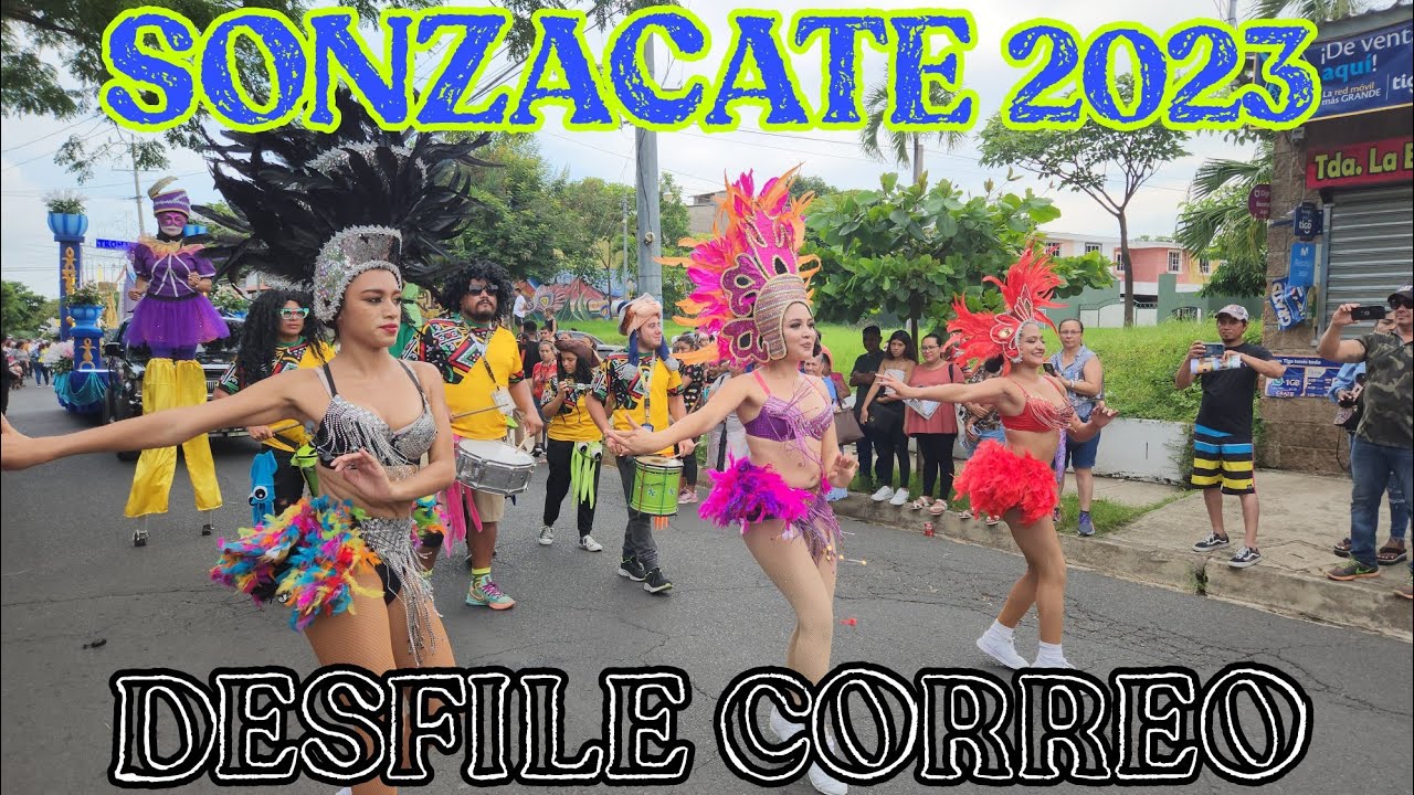 DESFILE DEL CORREO SONZACATE, SONSONATE EL SALVADOR