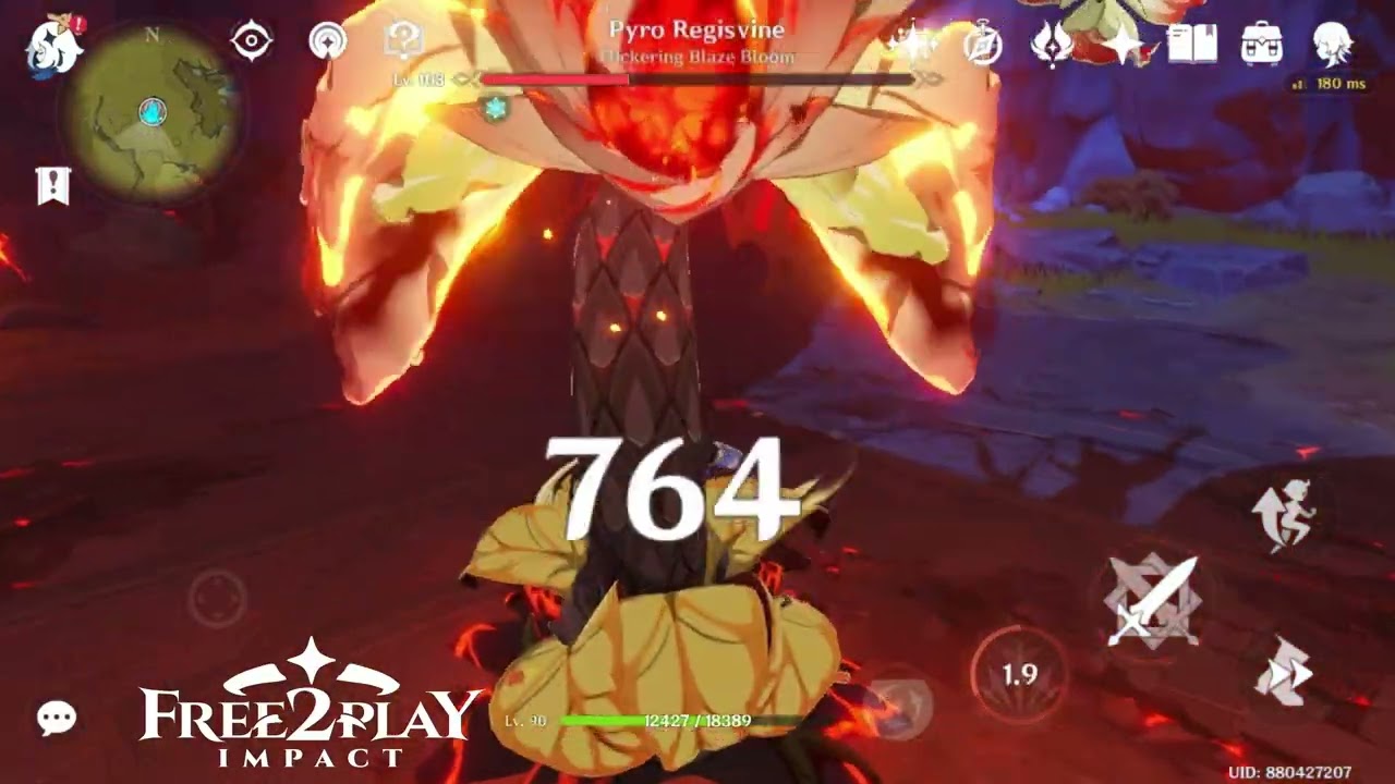 Kaeya c3 vs Pyro Regisvine | Genshin Impact