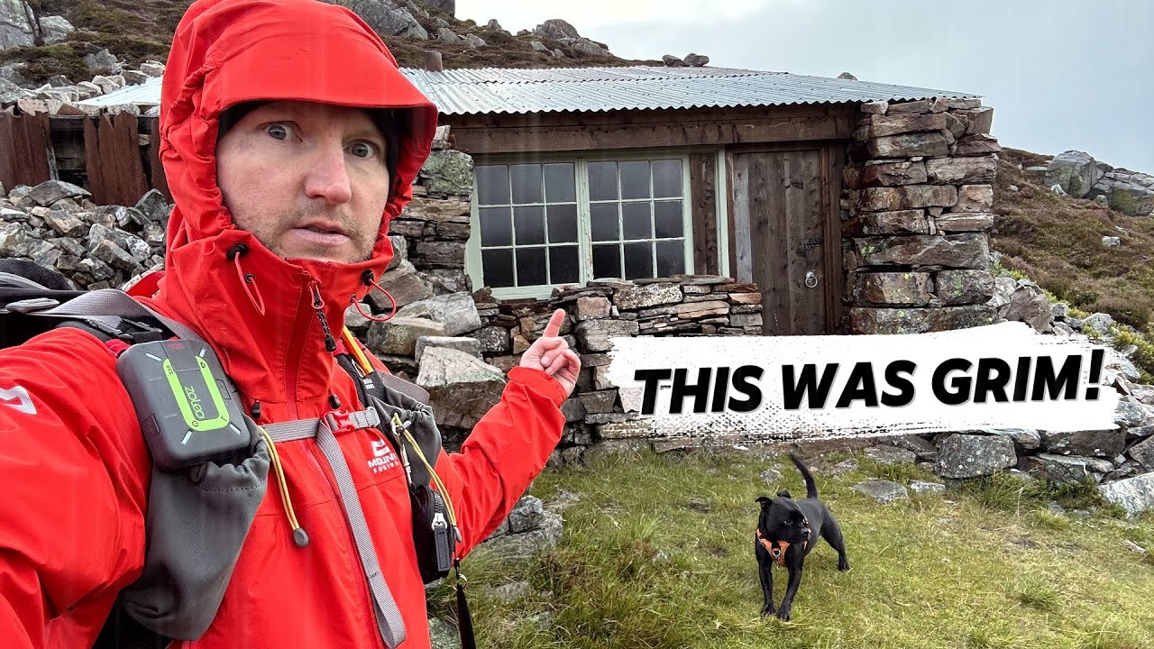 Overnight ALONE with my Dog in a TINY Mountain Bothy: Things Didn't Go To Plan!