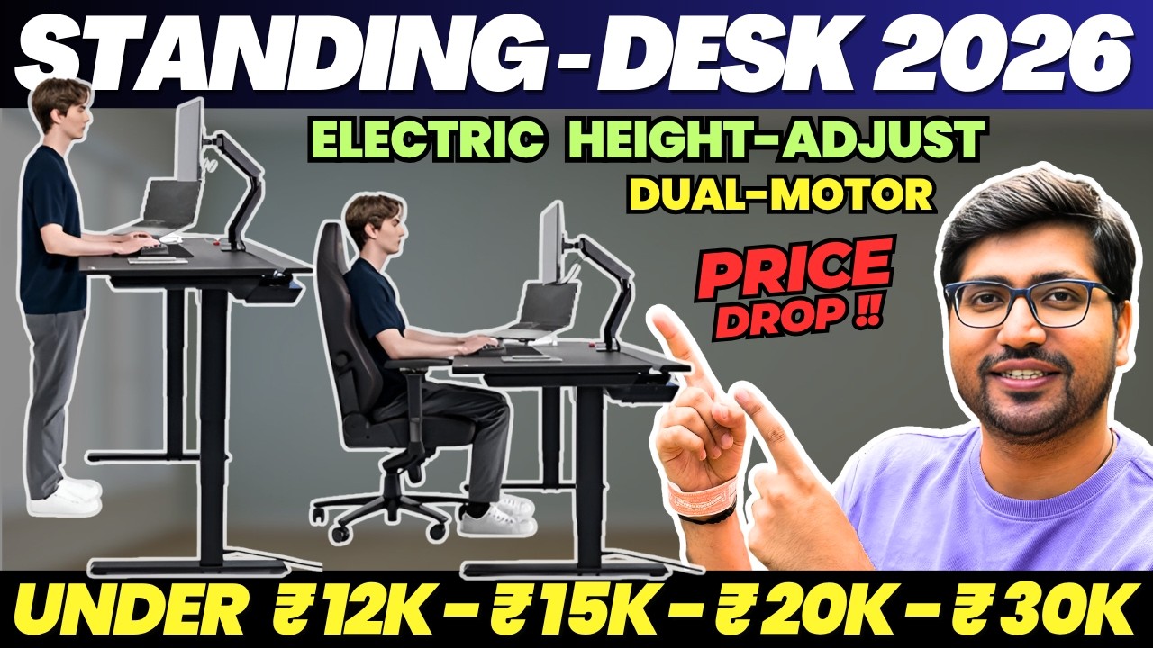 [TOP 5]🔥Best Height Adjustable Desk in India 2026🔥Under ₹10000 to ₹25000 💻 | Motorized & Manual Desk
