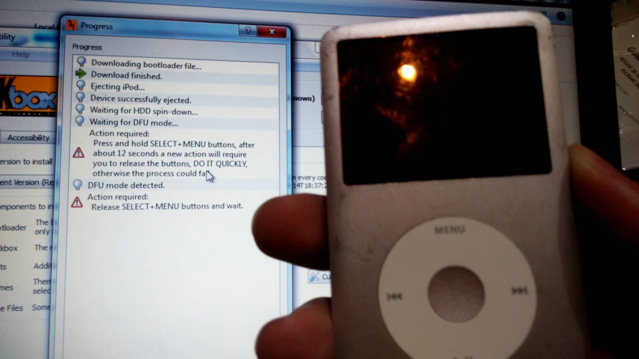 Rockbox Dual-Boot Bootloader Installation on iPod Classic (80/120/160 GB)