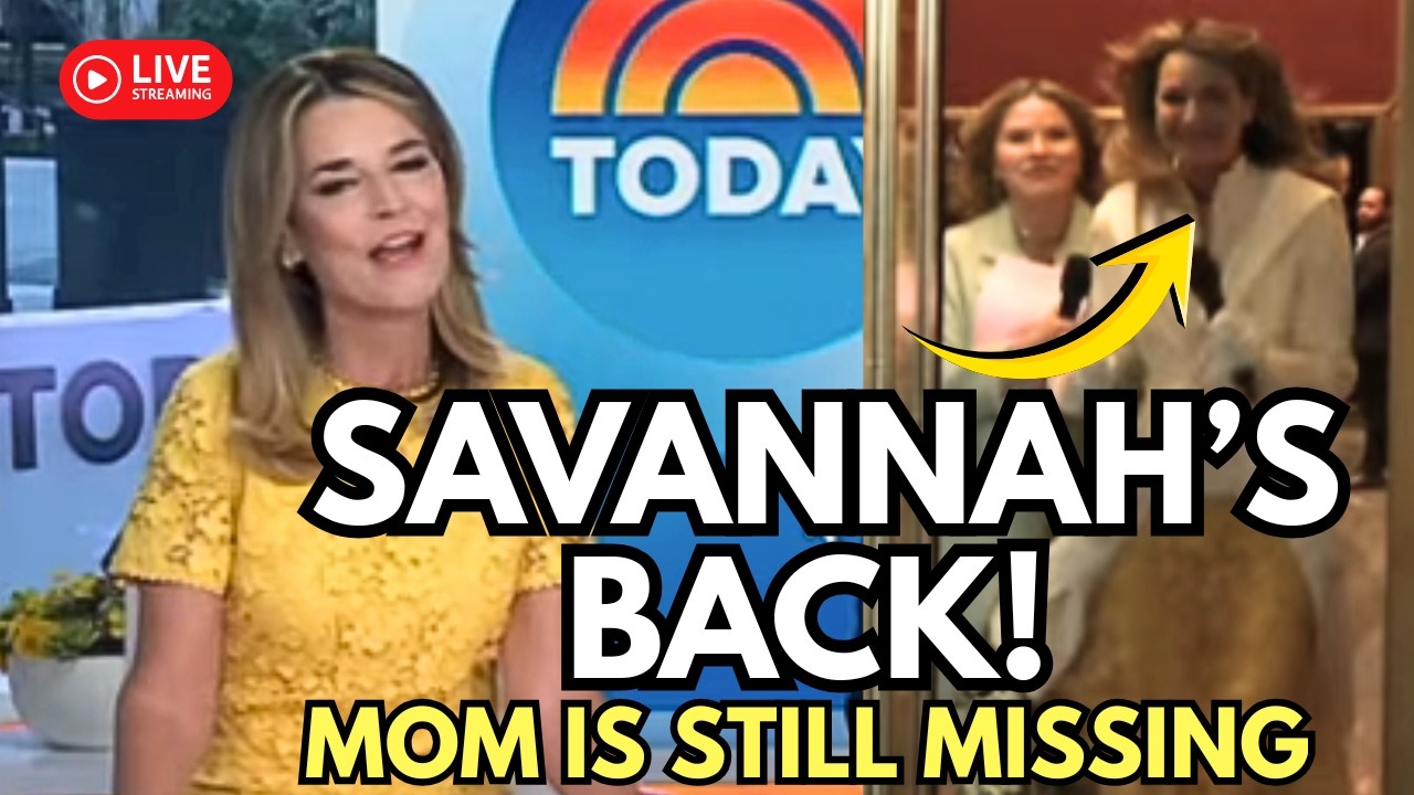 Savannah Guthrie Returns to TV&hellip; As Questions About Her Mom Grow 👀