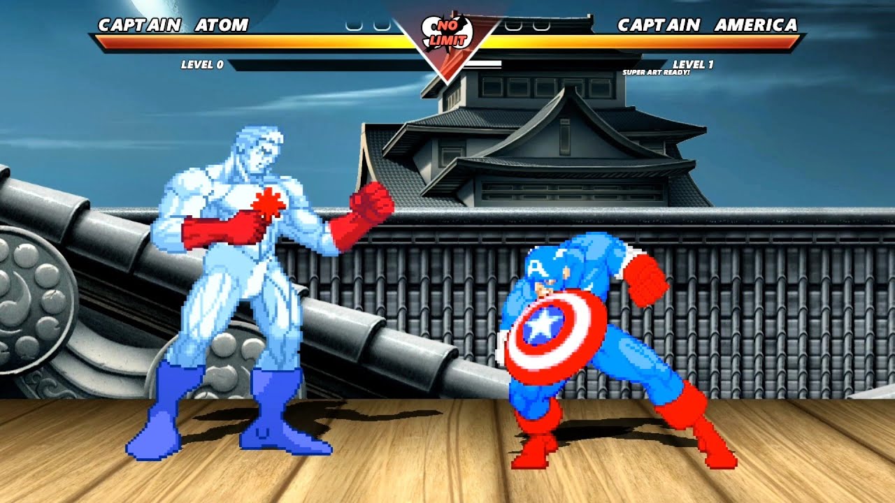 CAPTAIN ATOM vs CAPTAIN AMERICA - Highest Level Awesome Fight!
