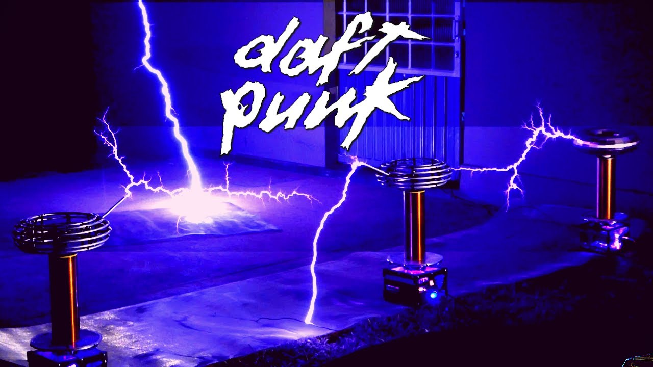 DAFT PUNK - Get Lucky on TESLA COIL QUARTET