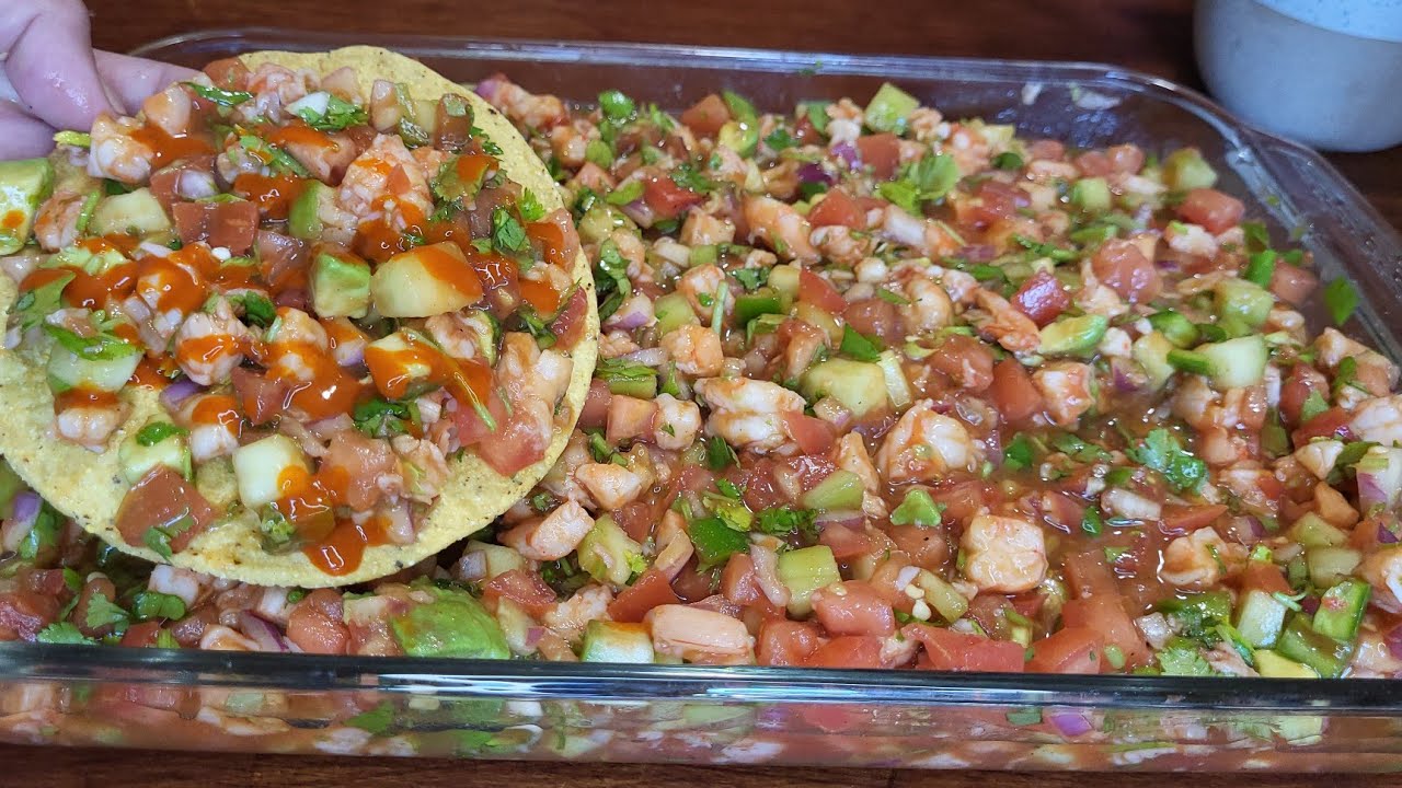 Ceviche de Camarón 🤤 Para estos días de Calor