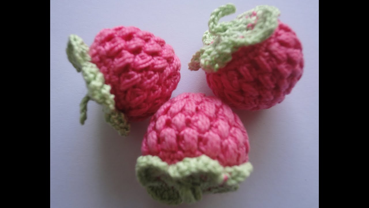 Ягода малины Вязание крючком Raspberry Crochet