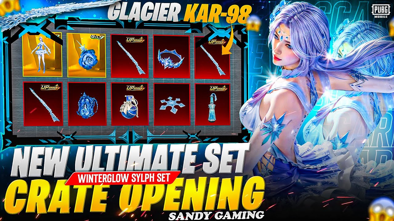OMG! Glacier Kar98 UPGRADE 🔥 Winterglow Sylph Ultimate Set | PUBG MOBILE