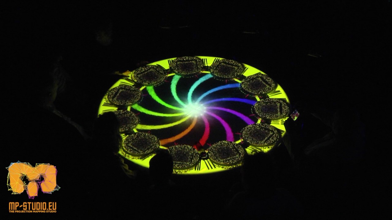 Amgen dinner - Table  Projection Mapping by MP-Studio