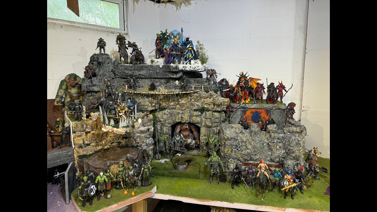 Mythic Legions World Building and YouTube, 1 Year Anniversary. Diorama and Display WIP.