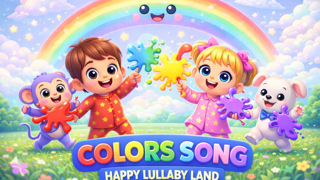 Colors Song | Learn Colors for Kids 🎨 | Toddler Learning Video | HAPPY LULLABY LAND