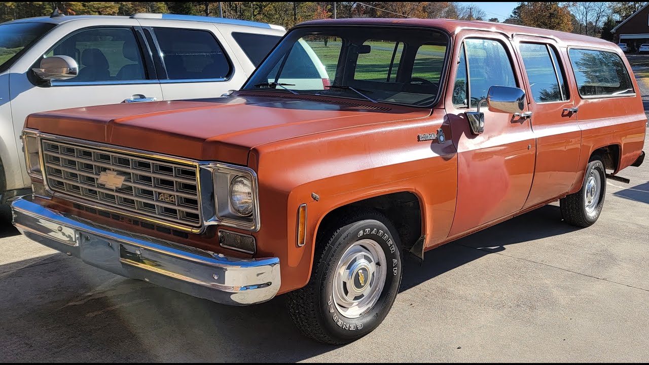 1976 Chevy C10 Suburban with a Factory 454 and 5 Lug wheels