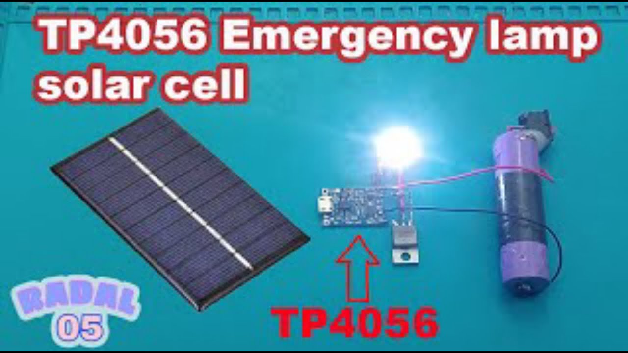 TP4056 Аварийная лампа, техническое описание простого солнечного элемента TP4056 / TC4056A