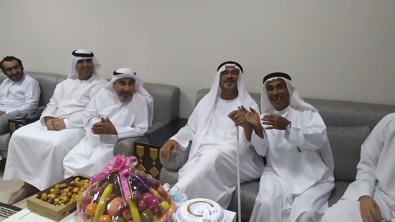 زيارة الشاعر سلطان بن غافان الى جمعية رأس الخيمة للفنون والتراث الشعبي