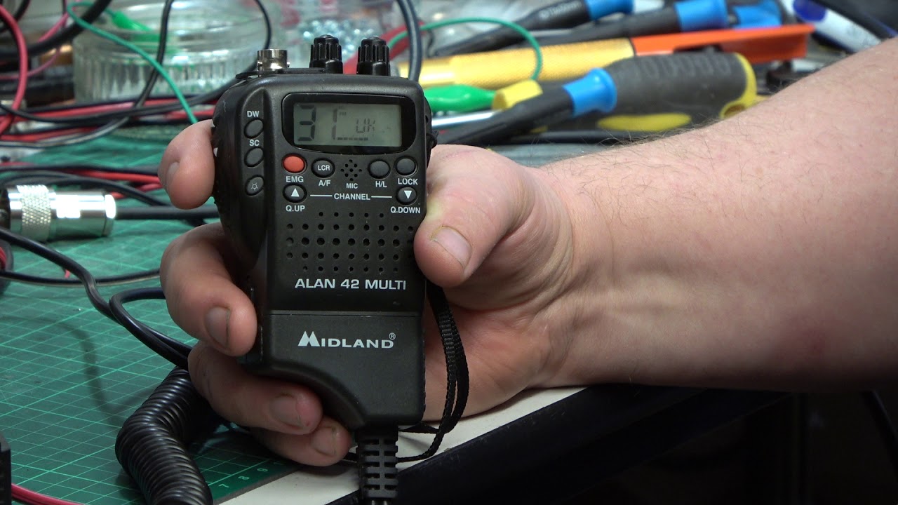 Midland Alan 42 multi UK CE-MultiNorm CB radio (handheld) - On The Air test