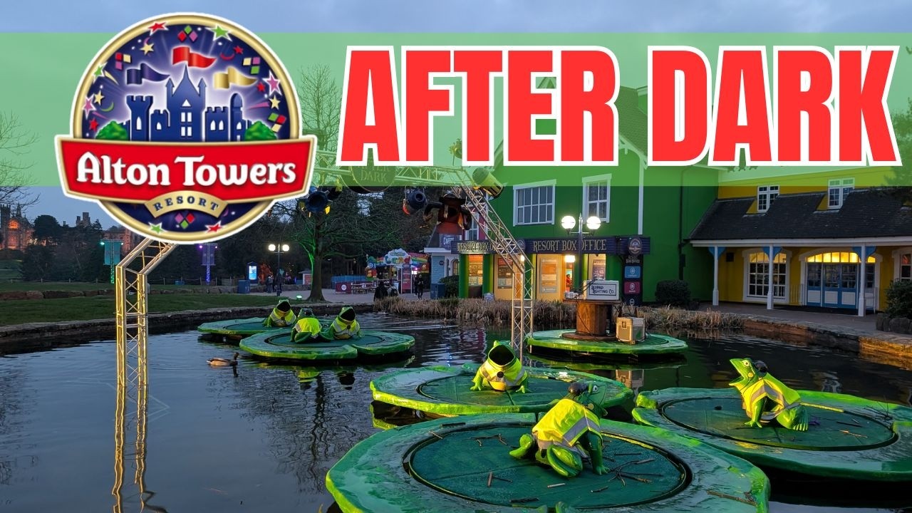 Парк развлечений Alton Towers после наступления темноты | Достаточно ли много посетителей, чтобы ...