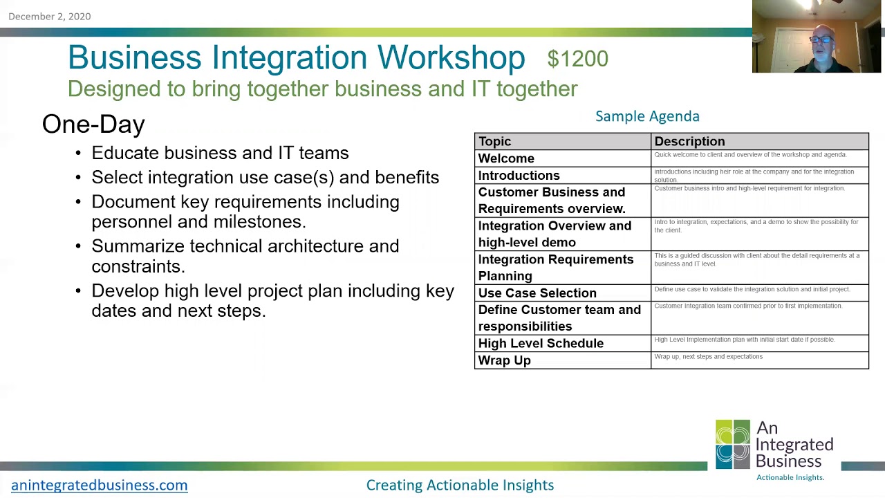 Business Integration Workshop Introduction