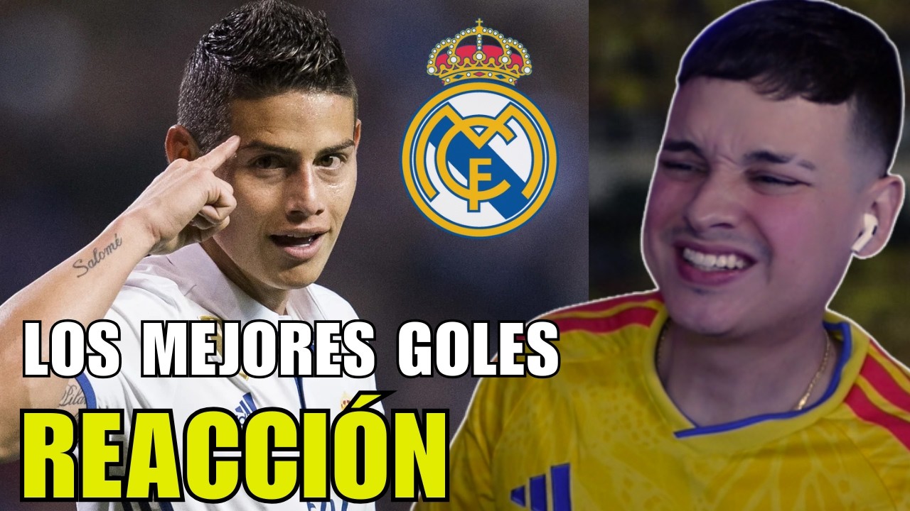 TOP GOLES DE JAMES EN EL REAL MADRID || REACCION a JAMES RODRIGUEZ || VLONESIMON