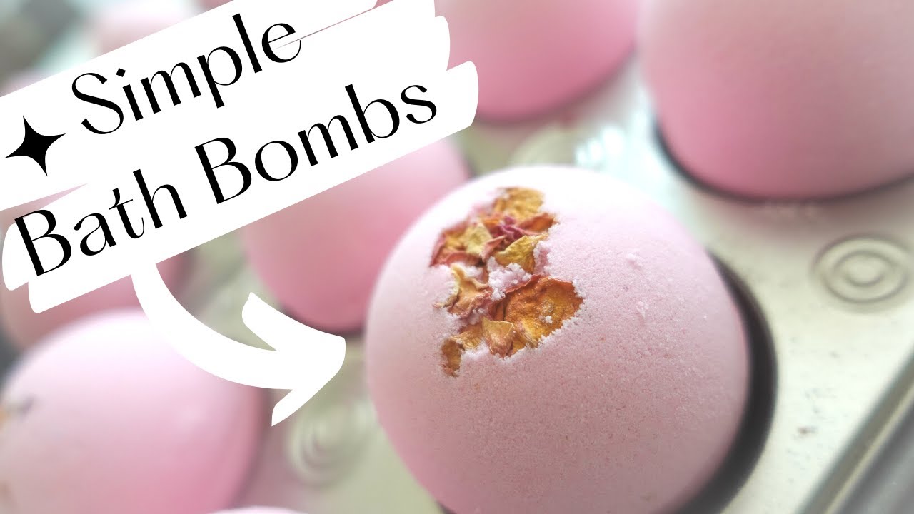 Simple Bath Bombs | Rose Water Bath Bombs With Demo