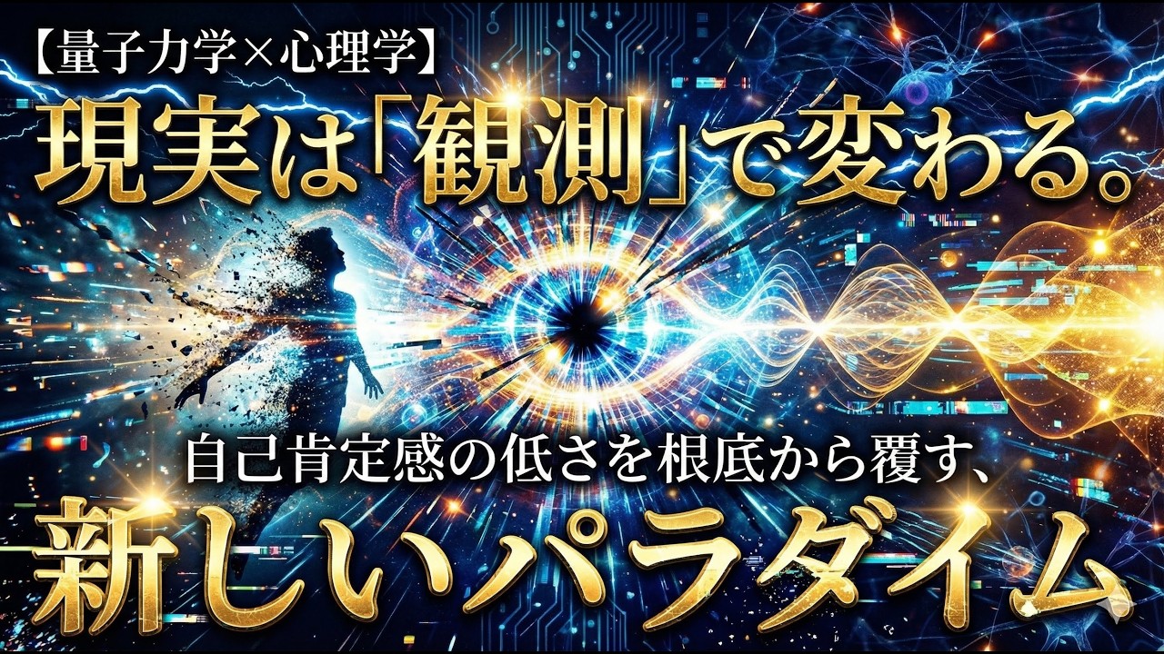 【量子力学×心理学】 現実は「観測」で変わる。自己肯定感の低さを根底から覆す、新しいパラダイム