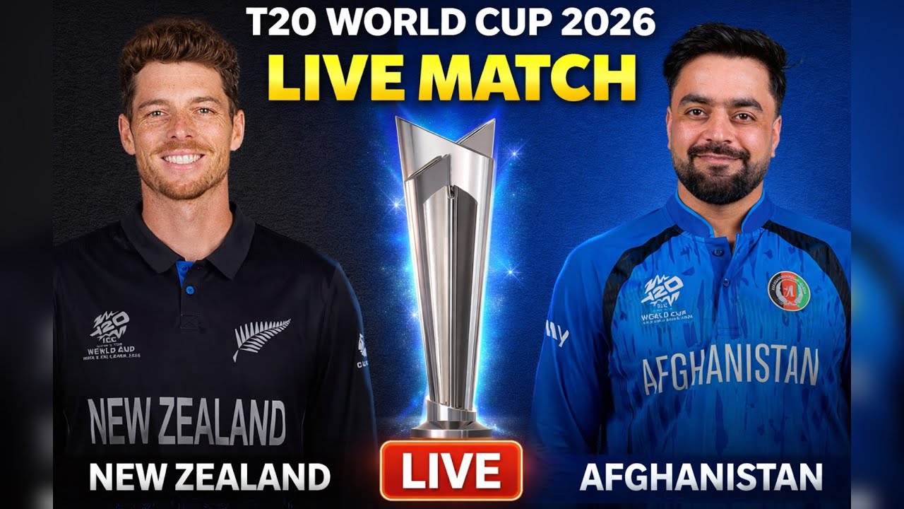 🔴 LIVE T20 World Cup Live Match | NZ vs AFG Live Score & Commentary