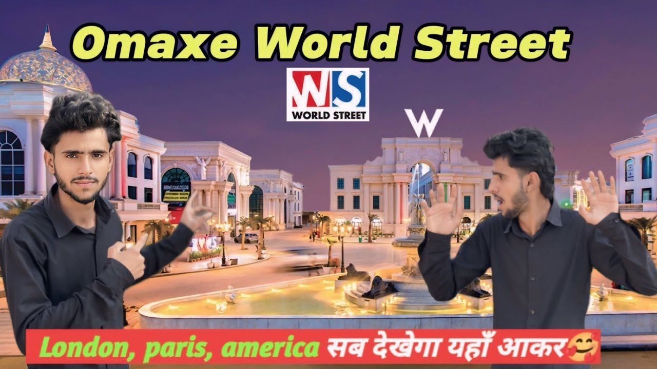 Omaxe World Street l Faridabad l 🥰 New vlog #omaxe #faridabad #vlog ￼