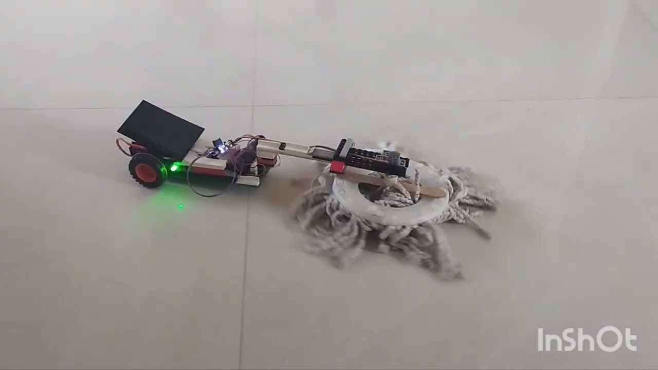 Automatic Floor Cleaning Machine #AB Robotics #robotics #project #scienceproject 