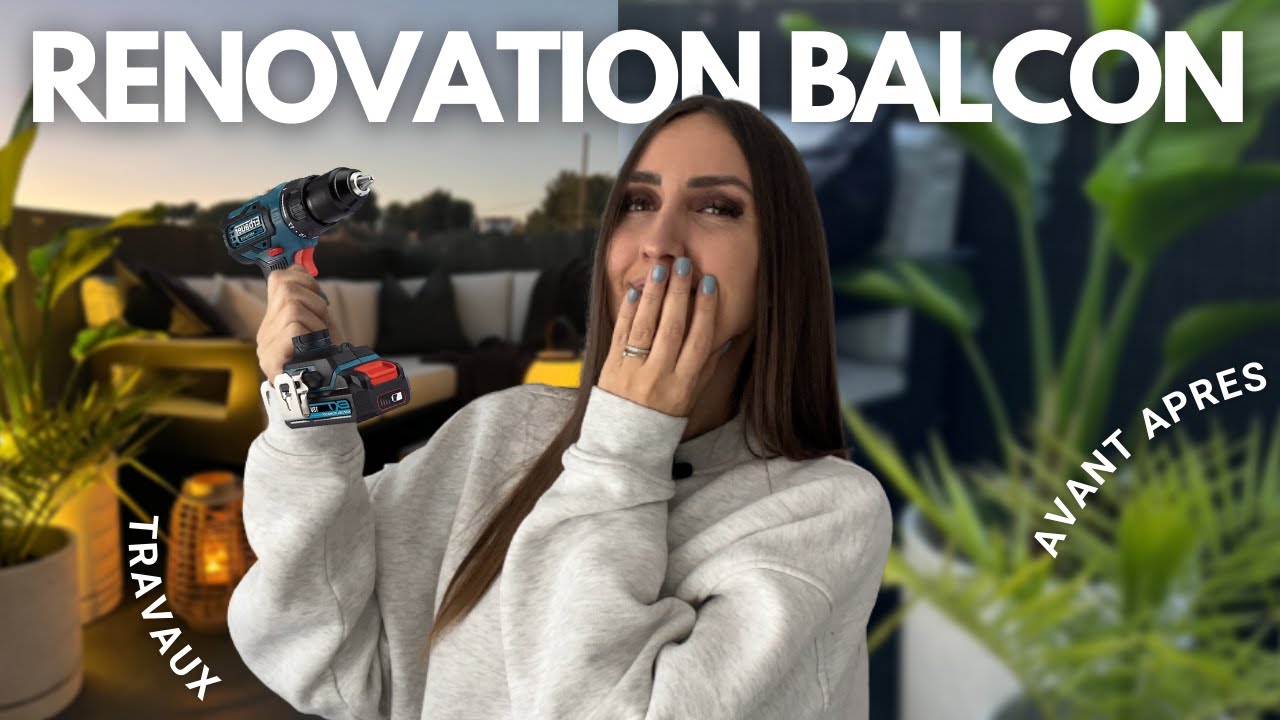 Ep2 RENOVATION BALCON | Travaux de notre terrasse | Appartement tour home tour