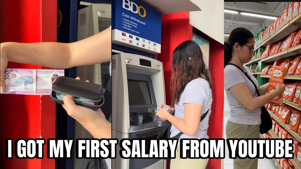 MY 1ST SALARY FROM YOUTUBE | momarenyann
