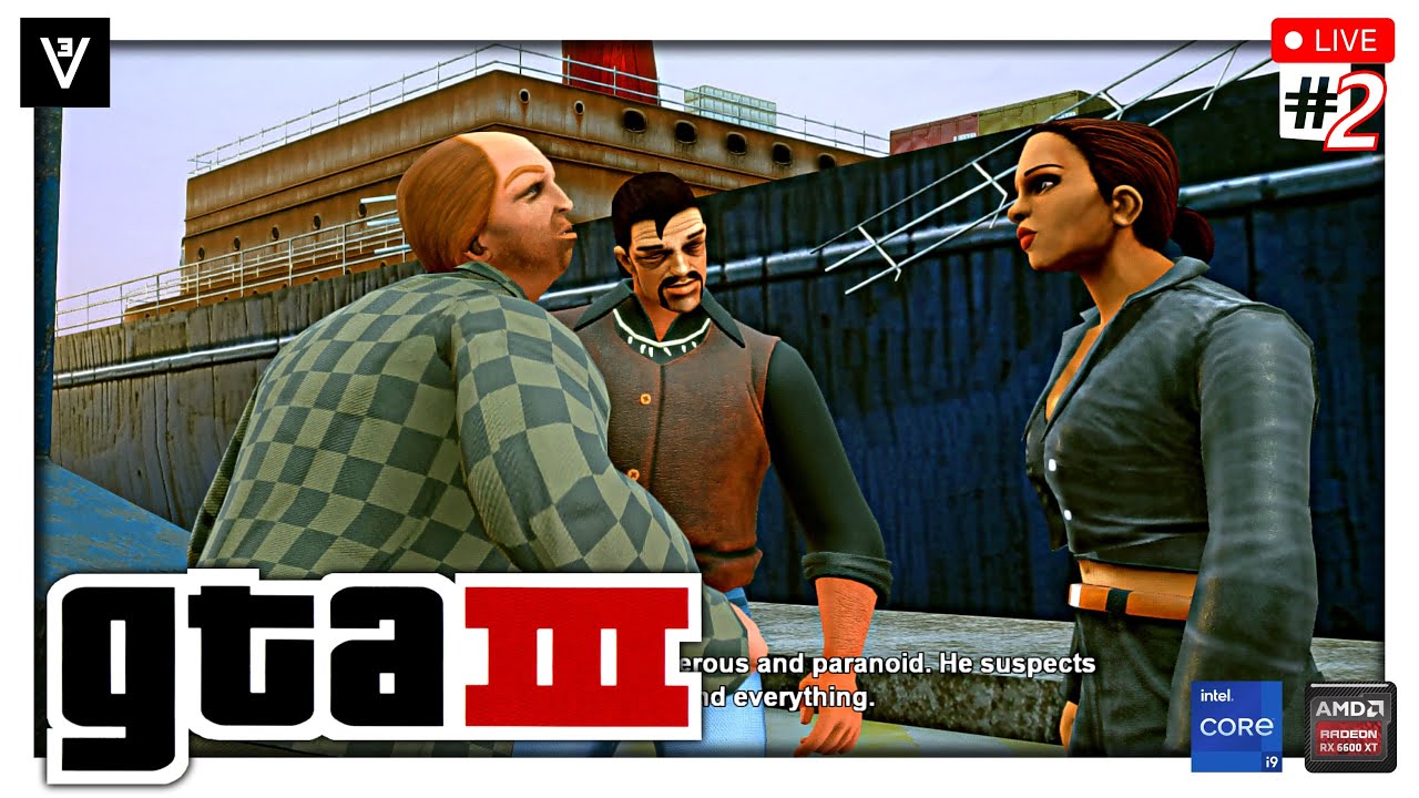 🔴Grand Theft Auto III - Story Mode #2※RESHADE※(i9 12900H & RX6600XT) #2026