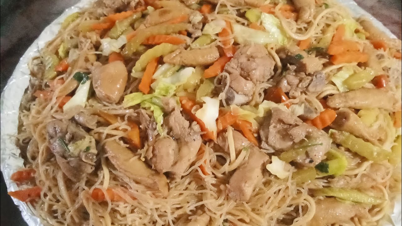 MIXED PANCIT BIHON and CANTON  COOKING