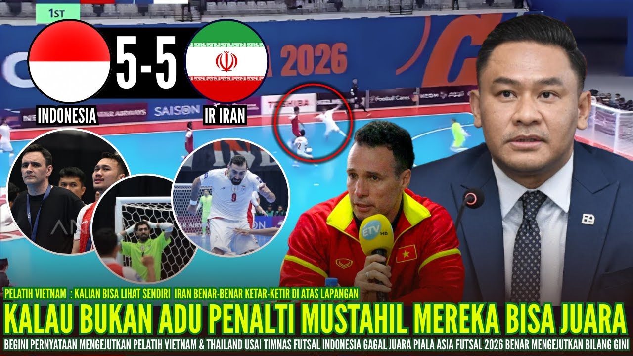 🔴DILUAR DUGAAN !! Pelatih Thailand, Vietnam NGOMONG Gini Usai Tim Futsal Indonesia Gagal Juara Final