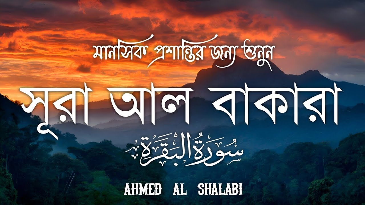 ঘরের উন্নতির জন্য সূরা বাকারা প্রতিদিন শুনুনI Surah Baqarah Full Quran Recitation | Ahmed Al Shalabi